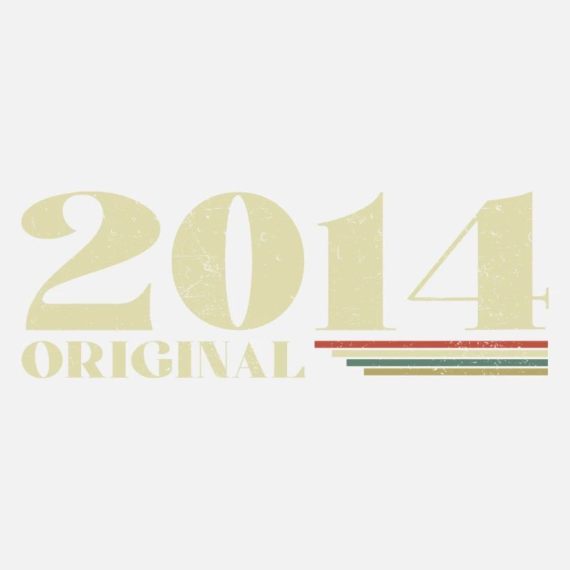 Original 2014 Jahrgang 2014 Retro Jubiläum 2014