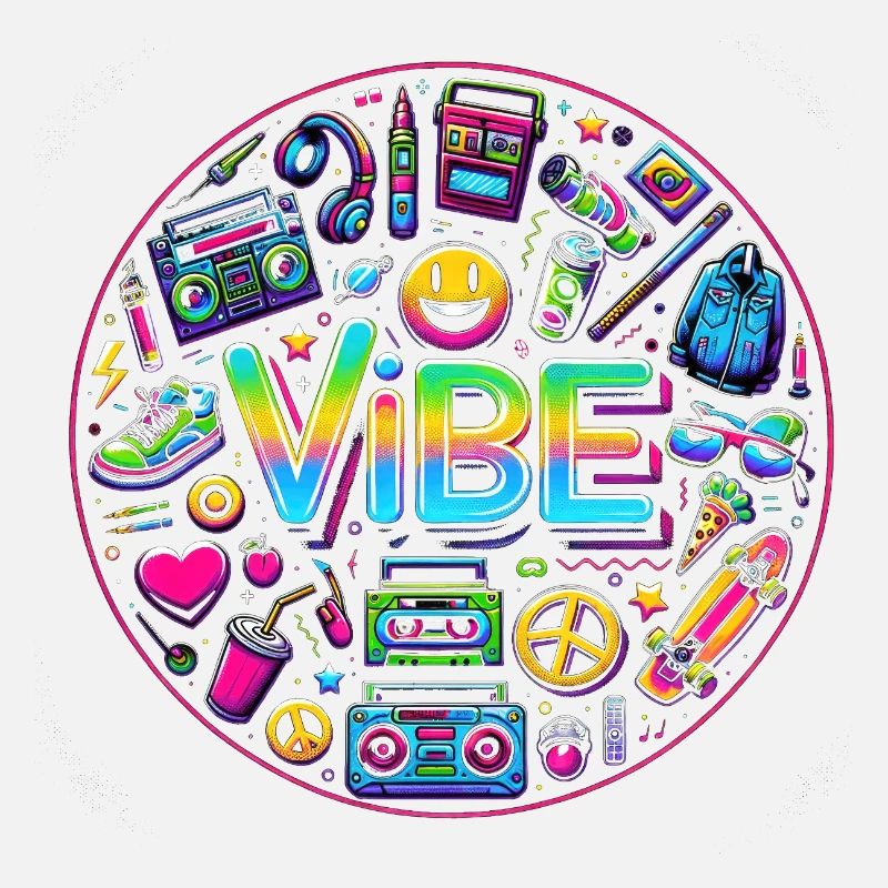 Retro Vibe: Neon Buzz