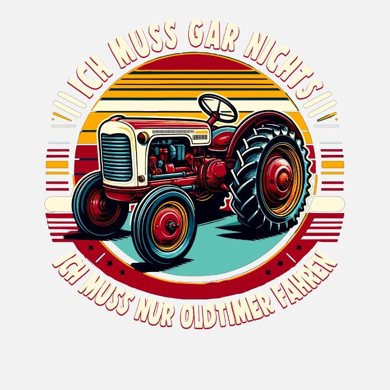 Traktor Oldtimer Landwirtschaft Geschenk Bauer