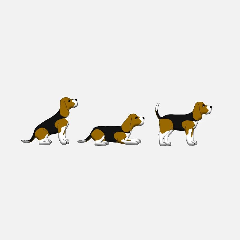 sit down stay beagle 1