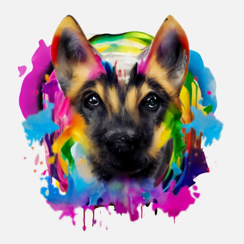 Conception de chien de berger en couleur
