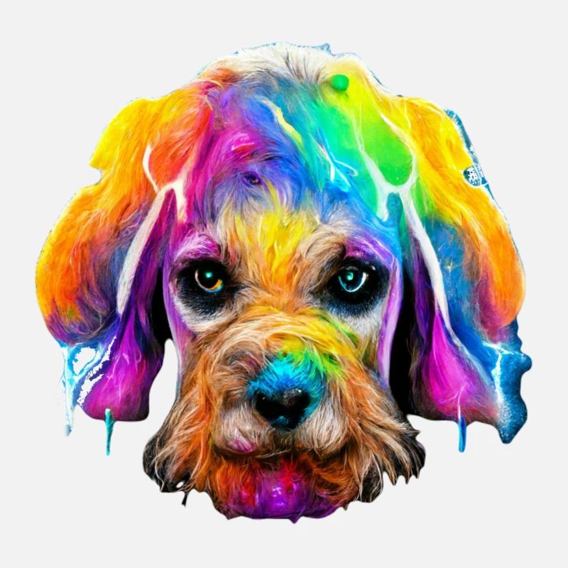Cockapoo design in color