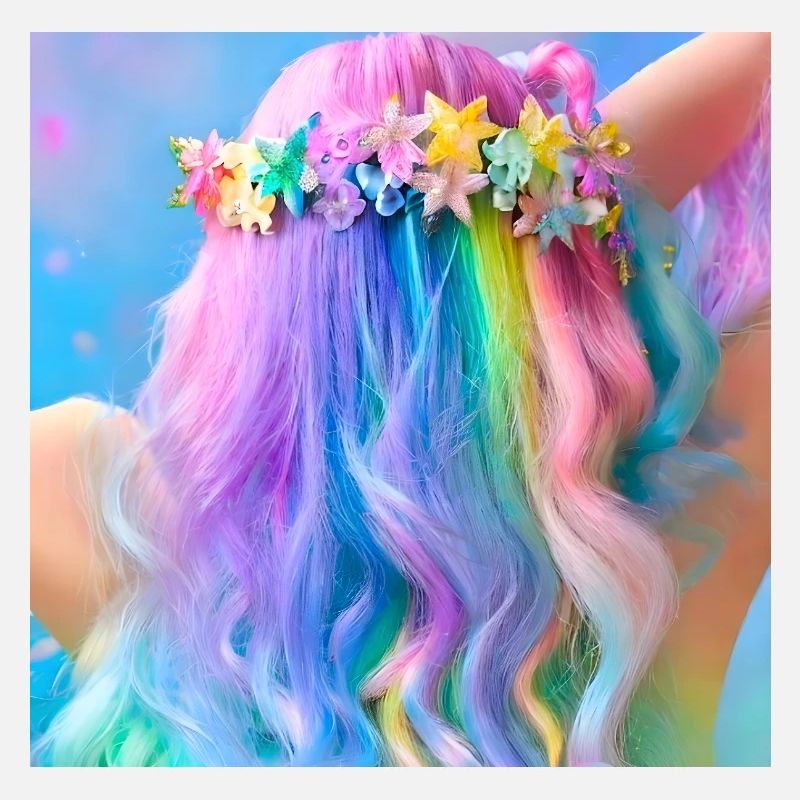 REGENBOGENFARBEN - BUNTES HAAR