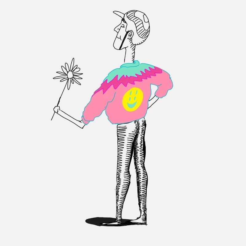 Illustration de fleurs Funny boy