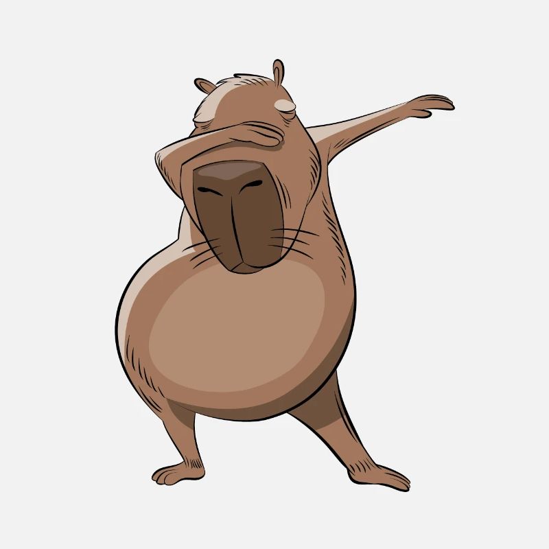 Don't worry be Capy - Capybara dabbing