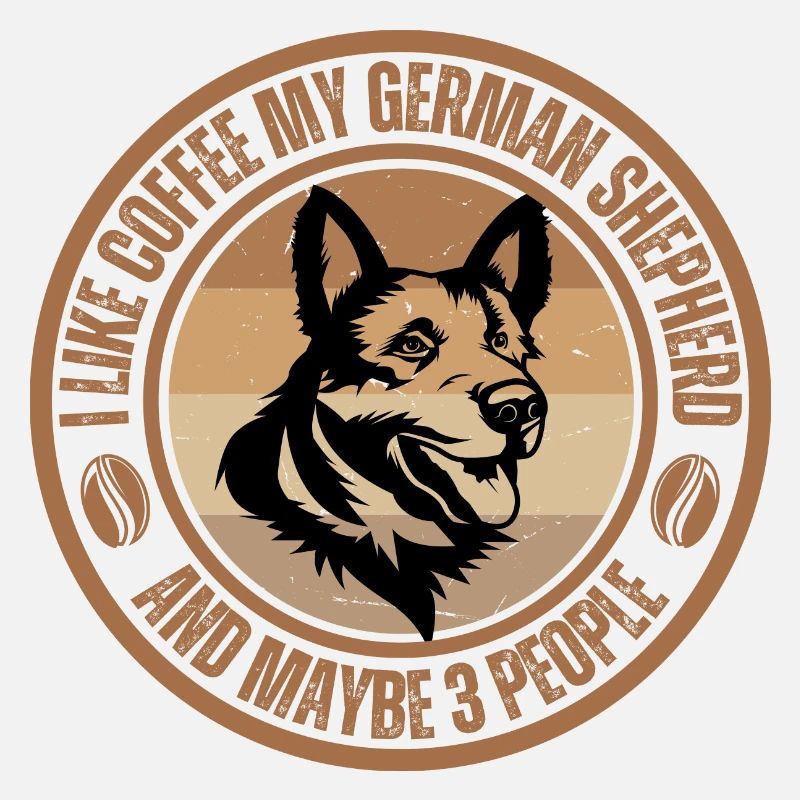 German Shepherd Coffee Dog Cafe
