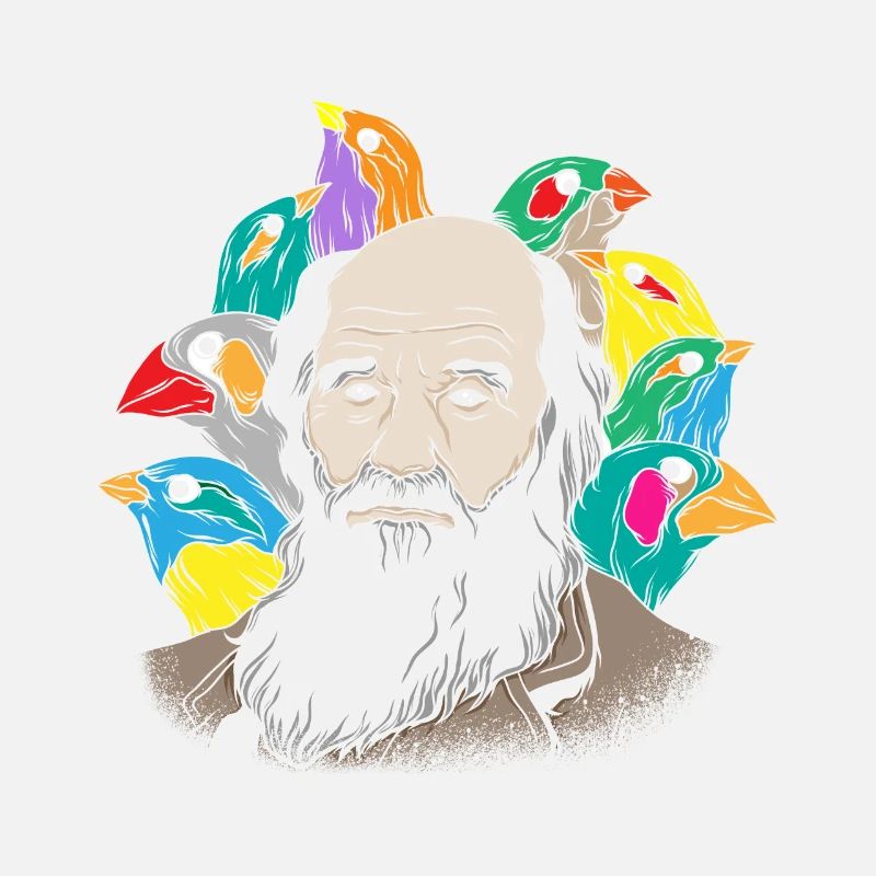 Charles Darwin Portrait Geschenk Evolution