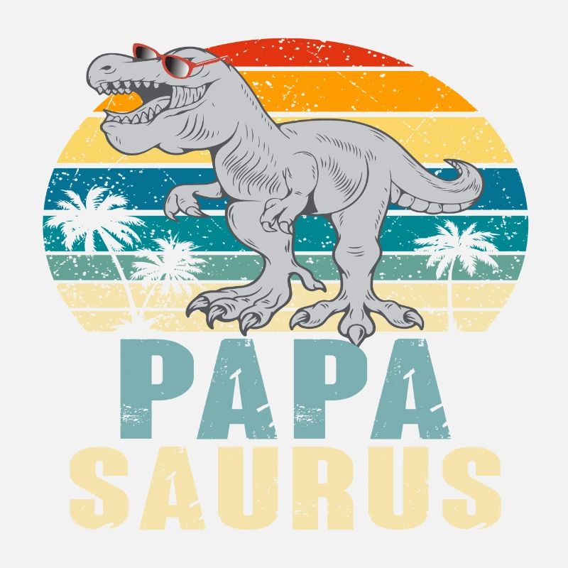 Papasaurus Father's Day Dinosaur T-Rex Gift Idea