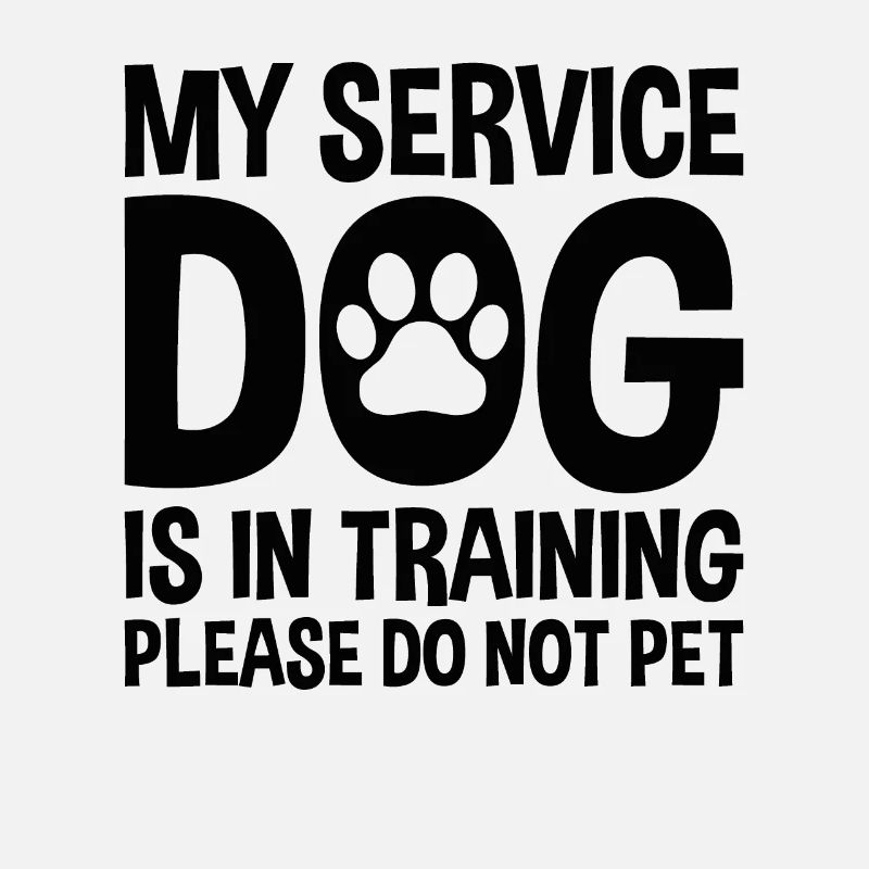 My service dog is in training