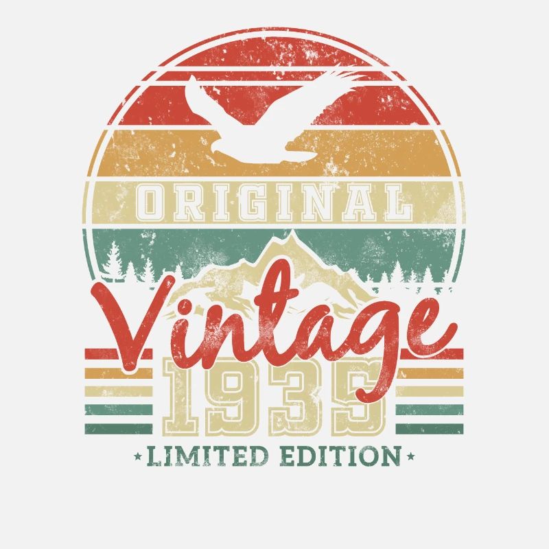 Original 1935 Vintage Geburtstag Retro