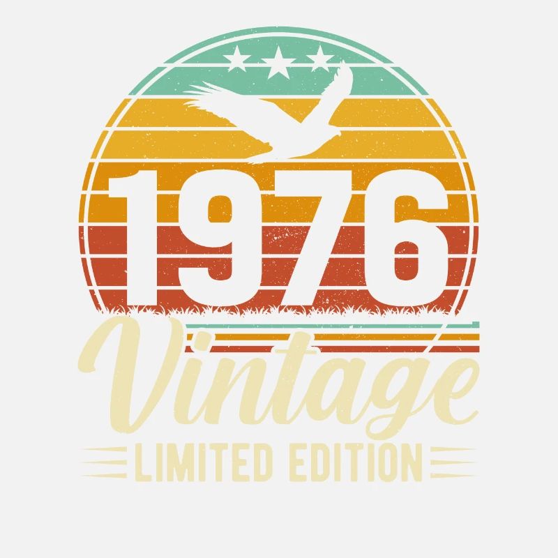 Unique 1976 Birthday Year Retro Design
