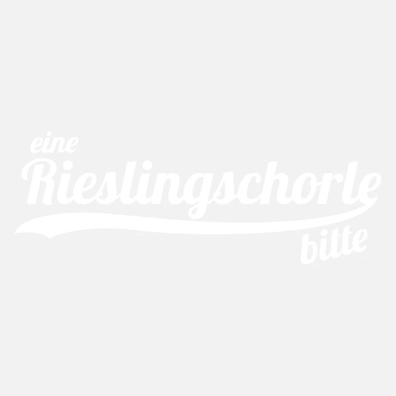 eine Rieslingschorle bitte