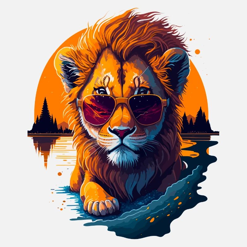 Mignon bébé lion