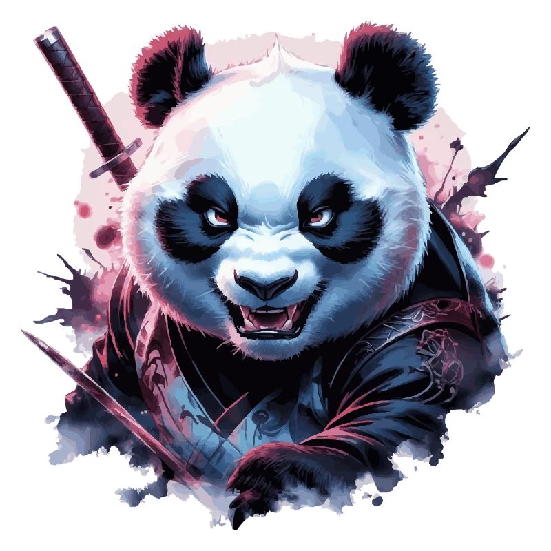 Panda ninja maléfique