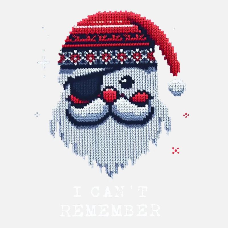 Weihnachtsmann mit Augenklappe Strickmuster