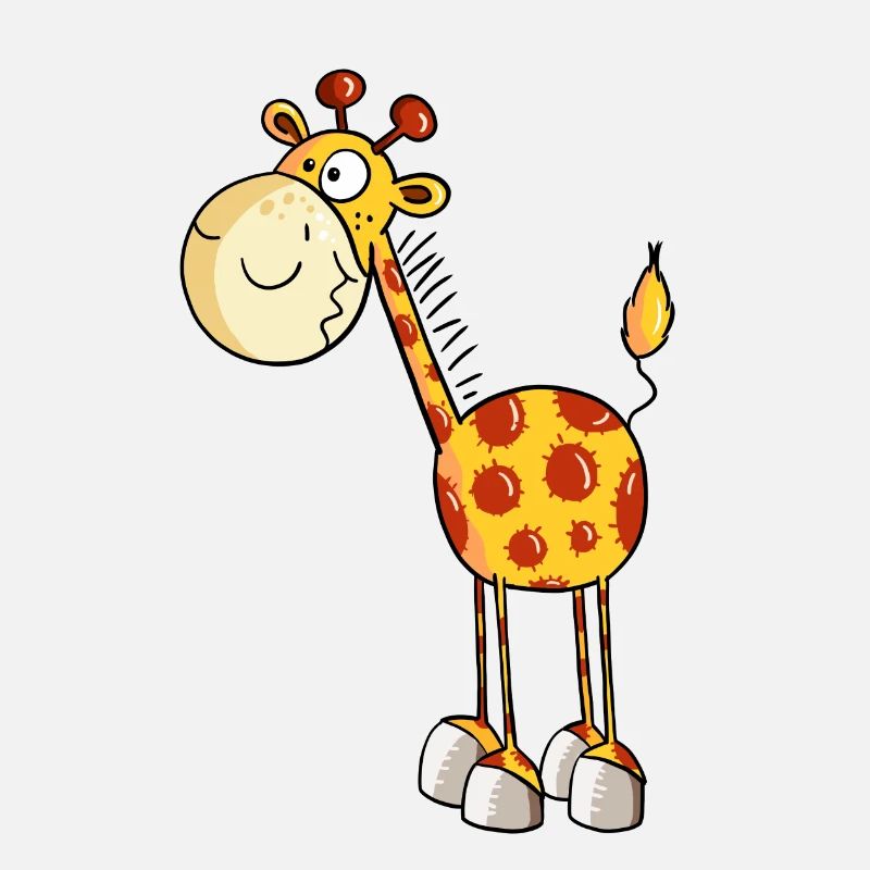 Drollige Giraffe - Giraffen - Comic - Fun
