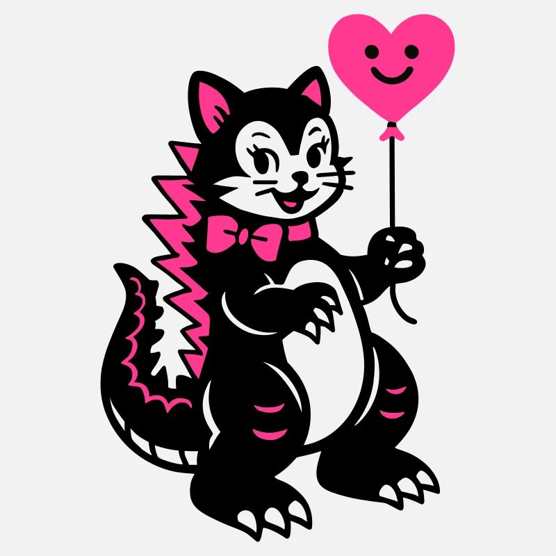 Chat Monstre Rose