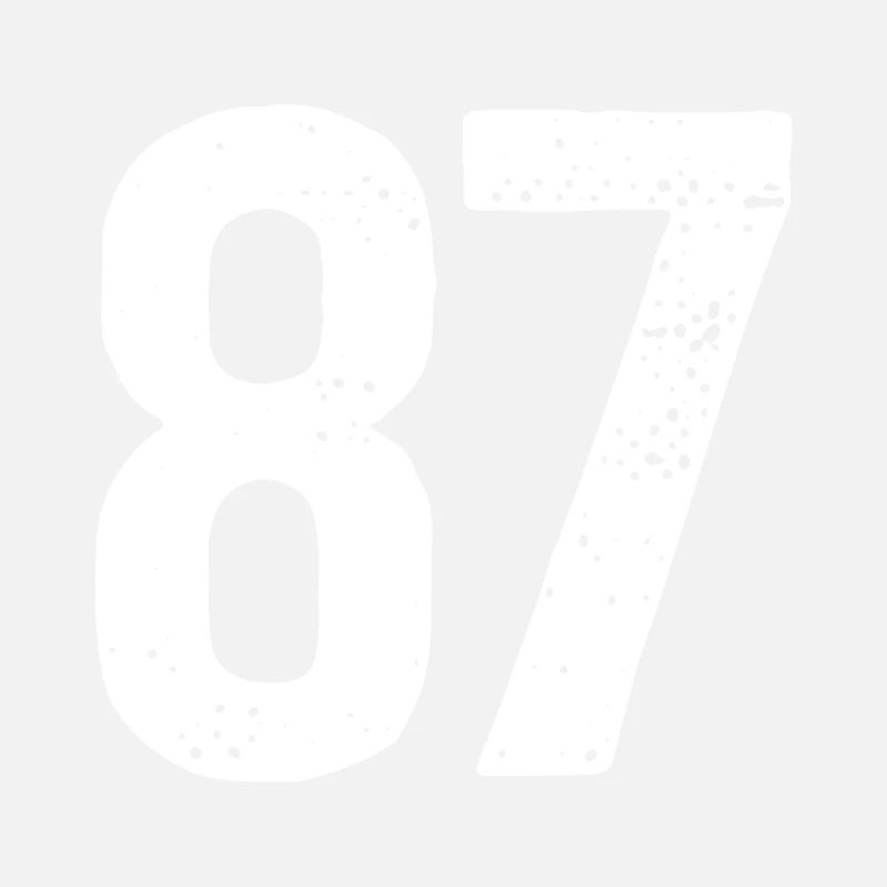 87 Numéros Blanc