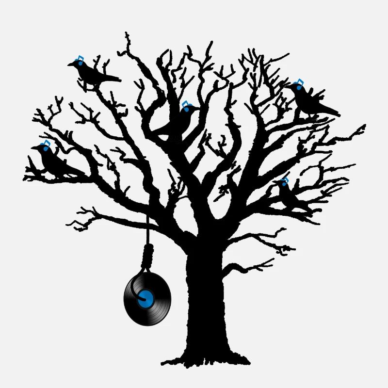 Oiseaux de musique à Tree 2 Hangman vinyle bleu