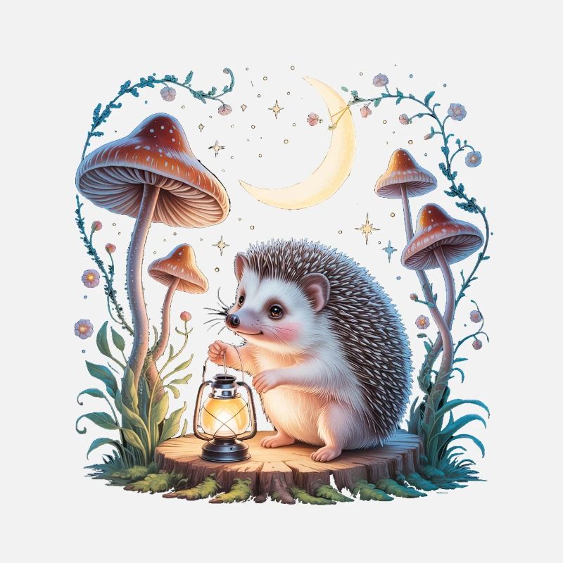 Cute Hedgehog Cottagecore