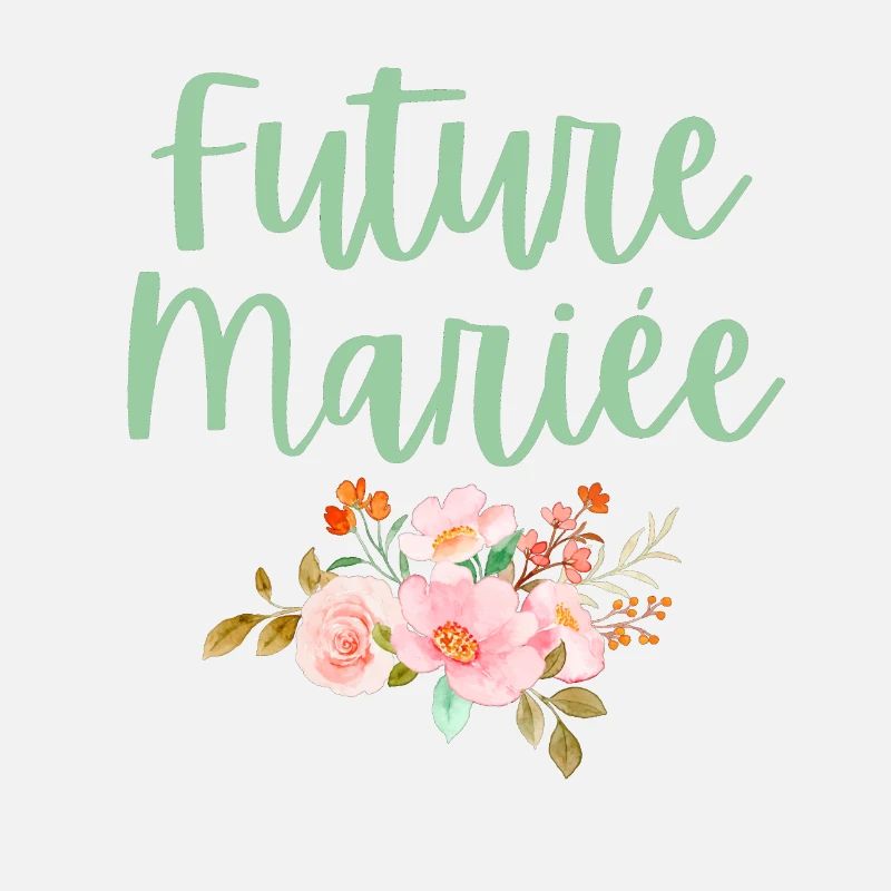 Future mariée bouquet de fleurs
