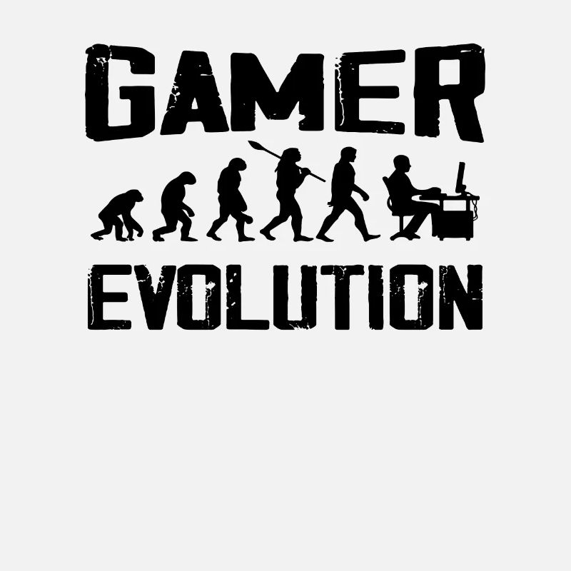 Gamer Evolution Vintage Gamer Geschenk
