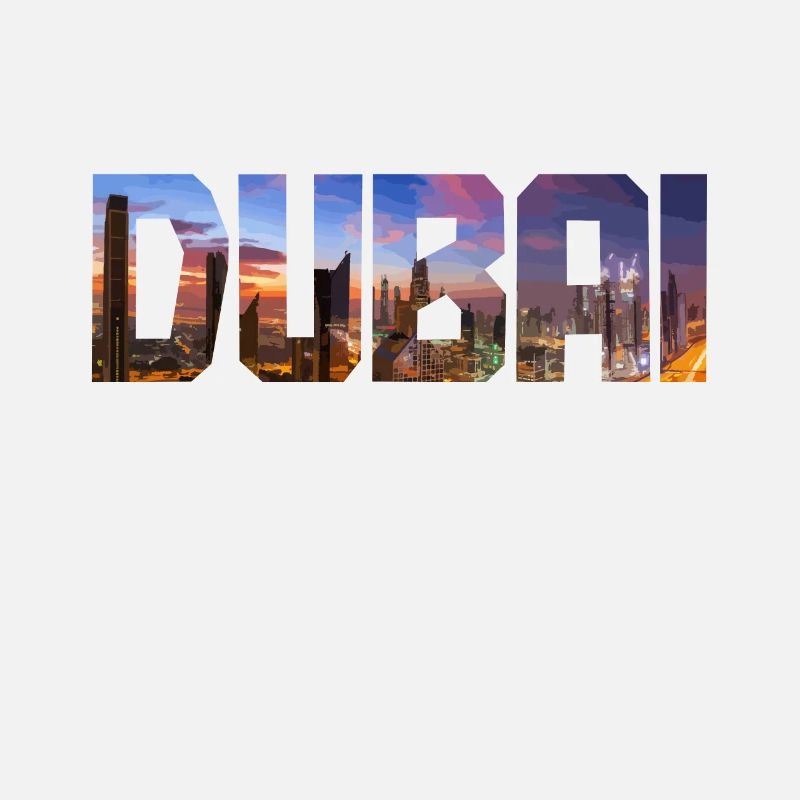 Dubai Skyline UAE Souvenir
