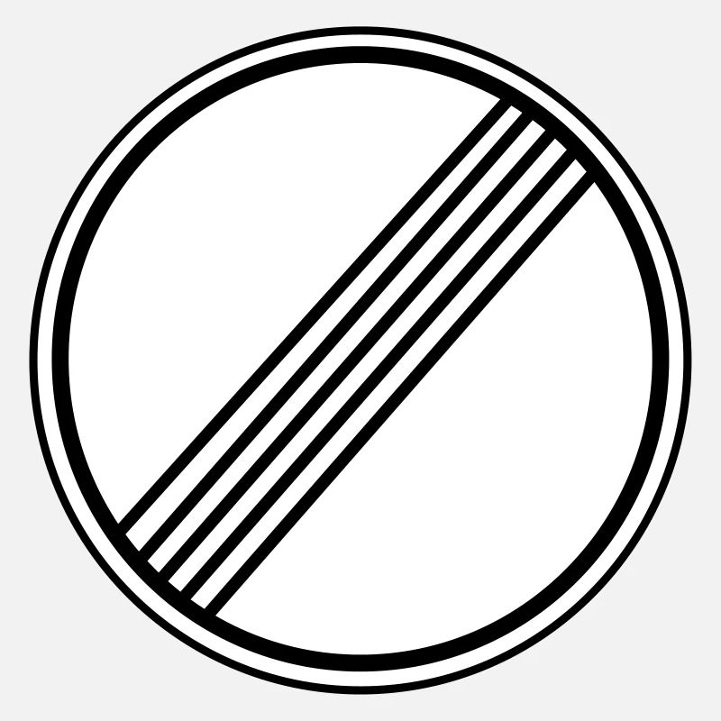 Panneau de signalisation T-shirt Limite de vitesse