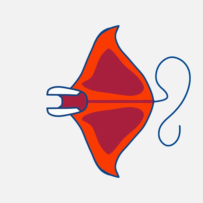 Retro Ocean Neon Manta