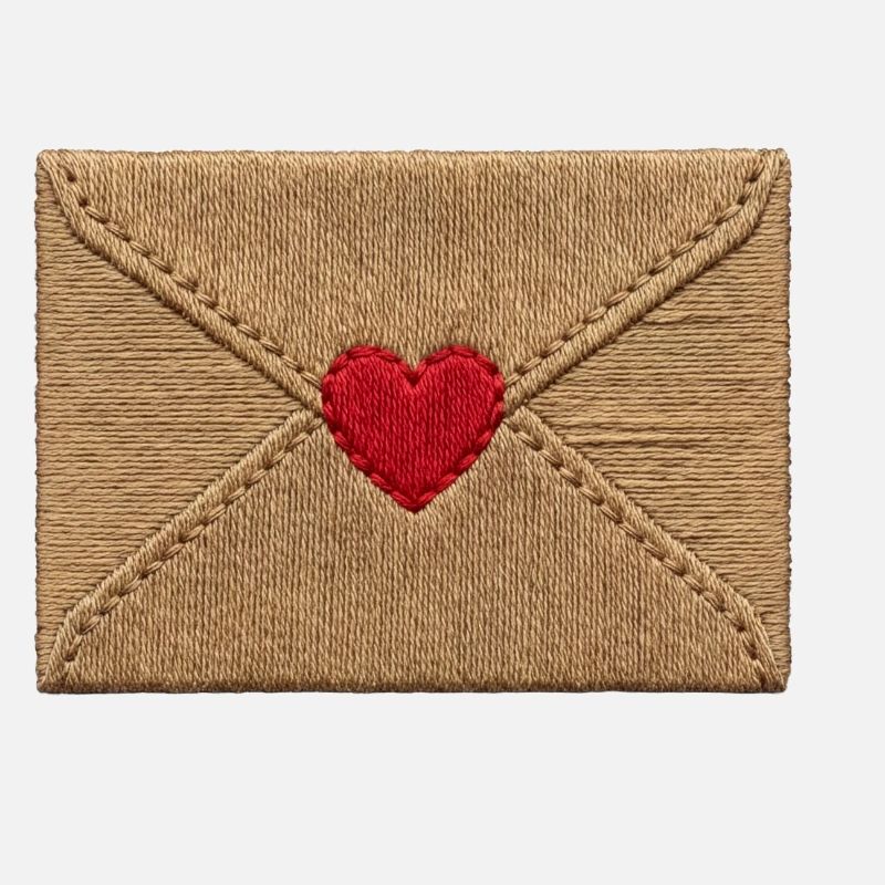 Lettre d’amour brodée (imprimée)