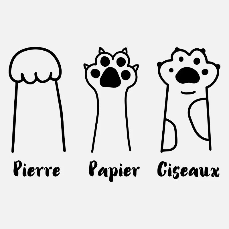 Jeu de Patte: Pierre, Papier, Ciseaux
