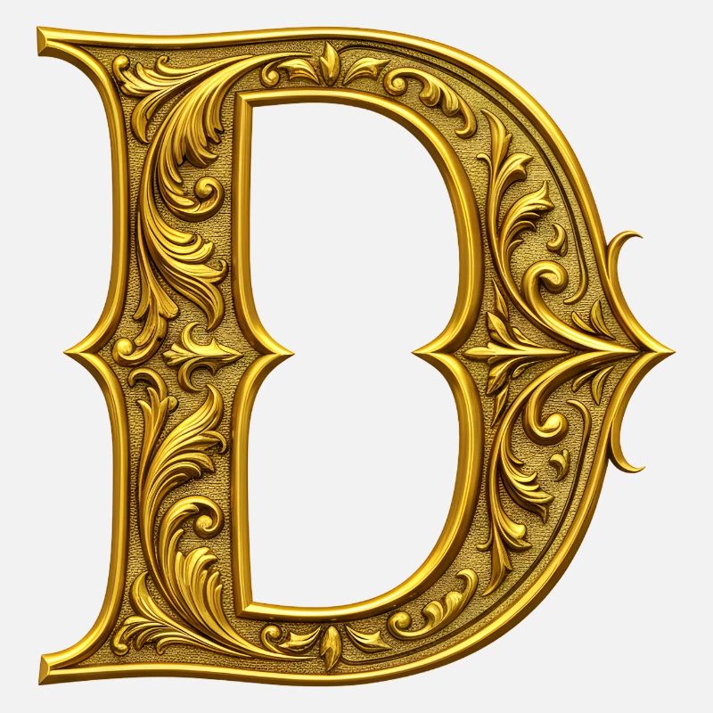 Ornamentgold Initiale D