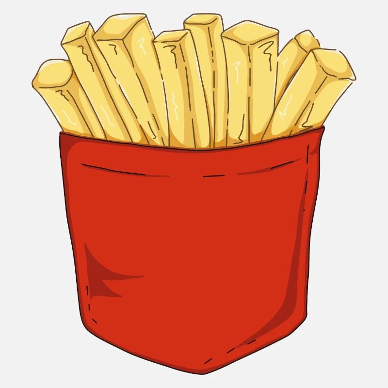 Frites, j’adore la restauration rapide, les plats à emporter