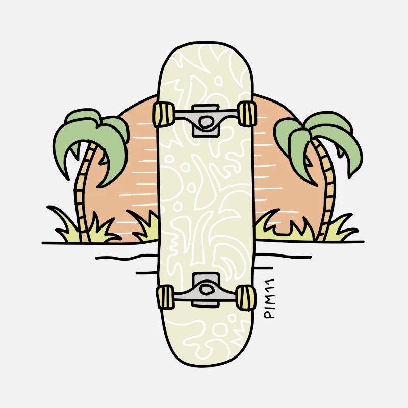 Skateboard sun (farbig)