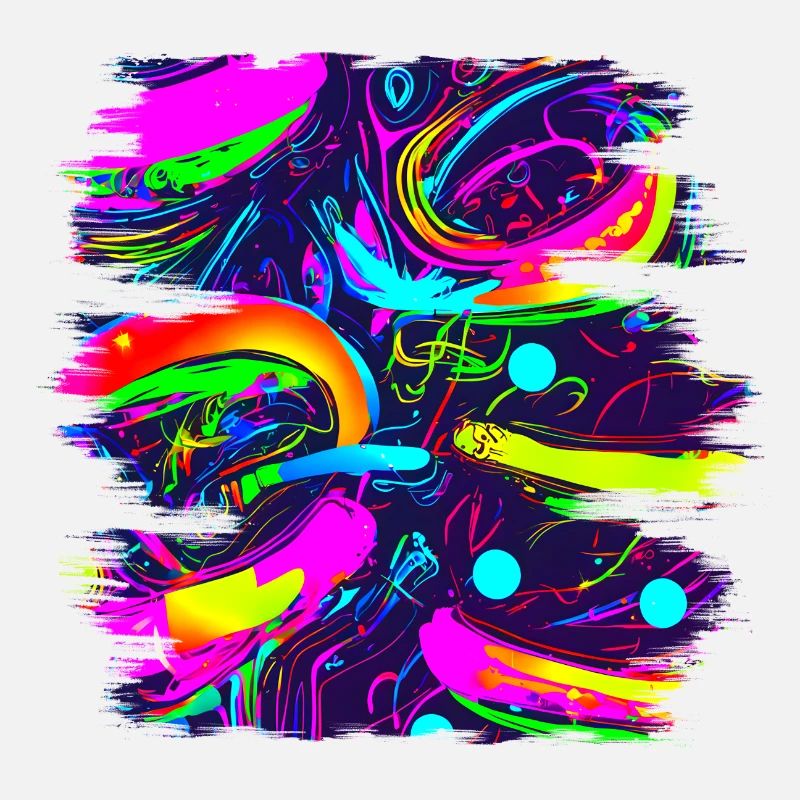 Neon Abstract Style Trend UV