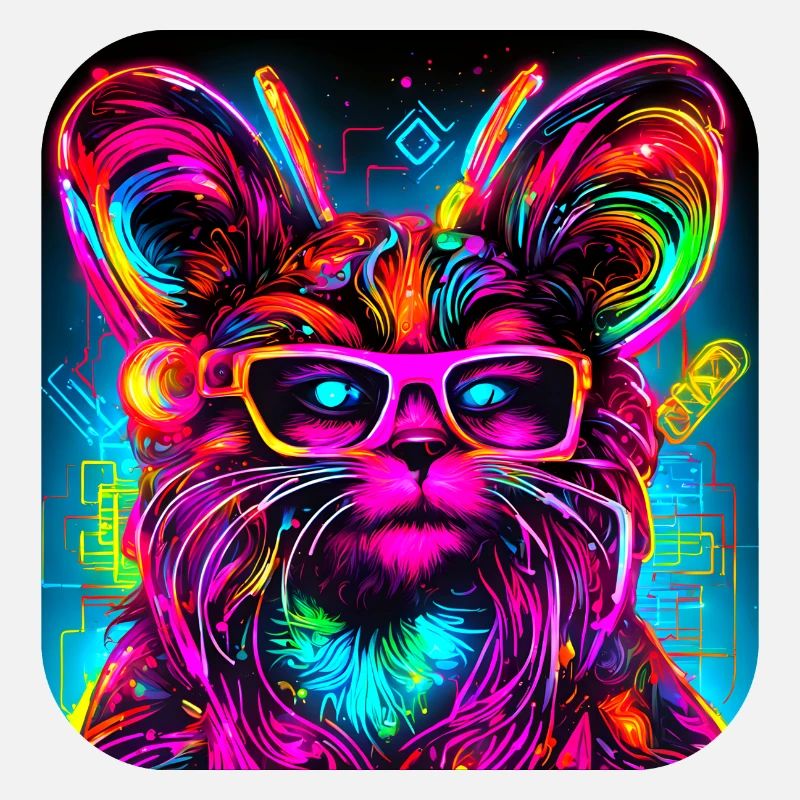 Neon Cyberglow UV Abstract Style