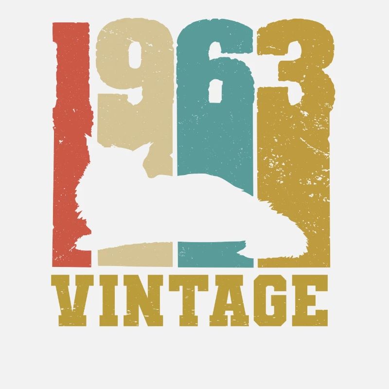 1963 vintage katze maine coon