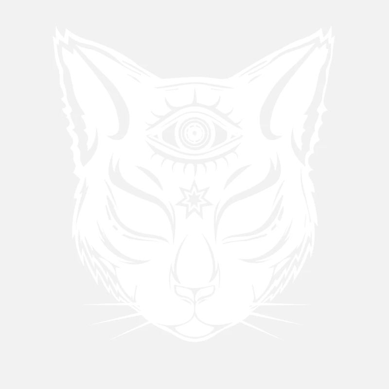 Chat avec le troisième oeil - dessus du sol