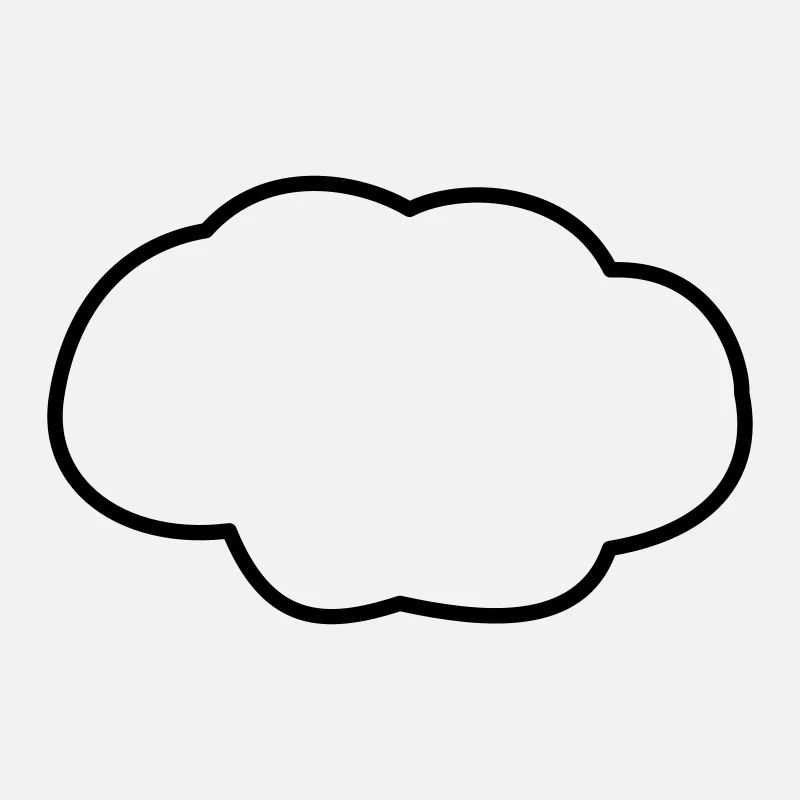 Denkblase-Wolke 1farbig