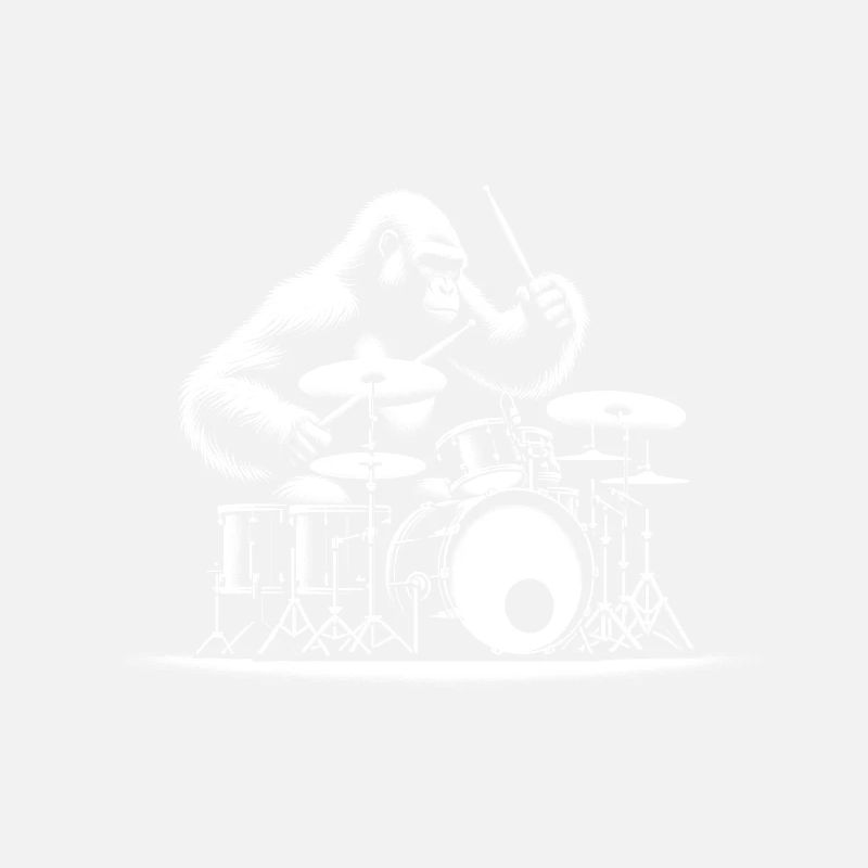 Schlagzeug-Gorilla