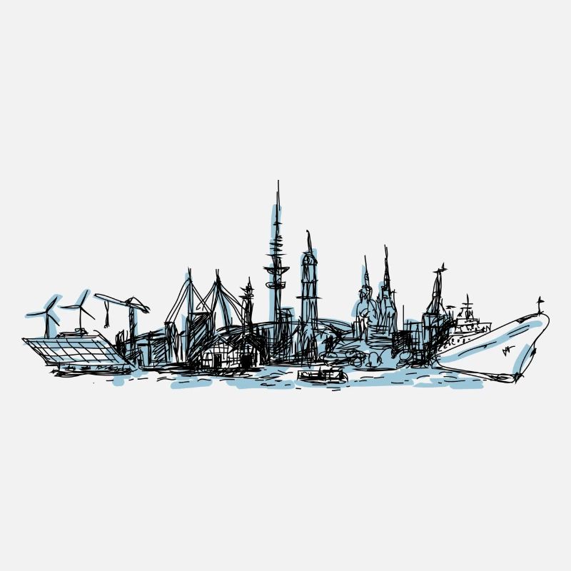Hamburg gezeichnet
