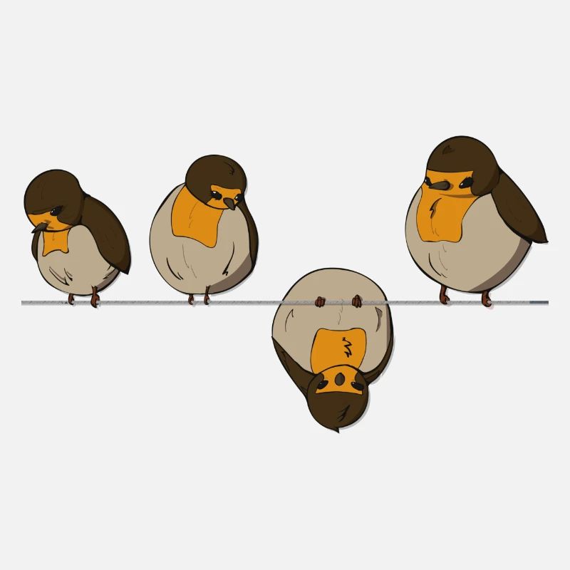 Birds on a wire