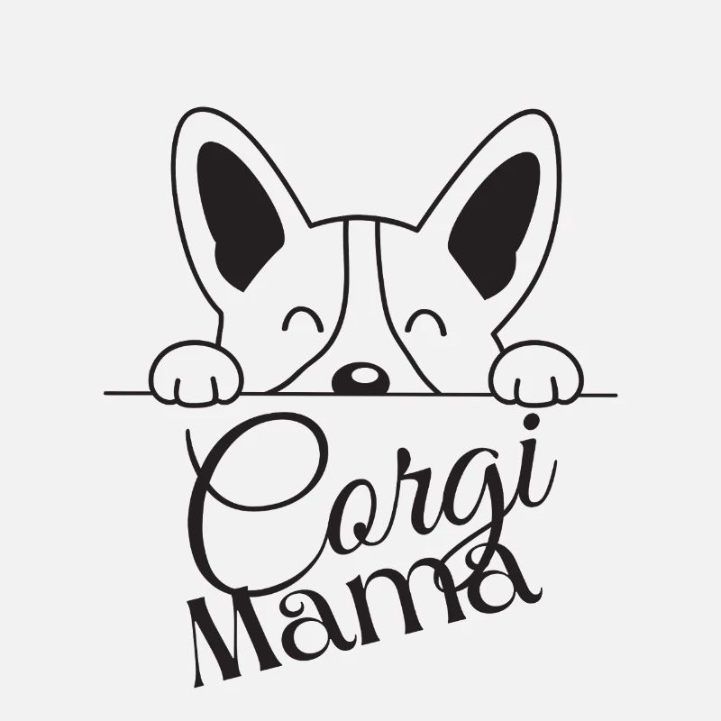 Corgi Mama Peek Design