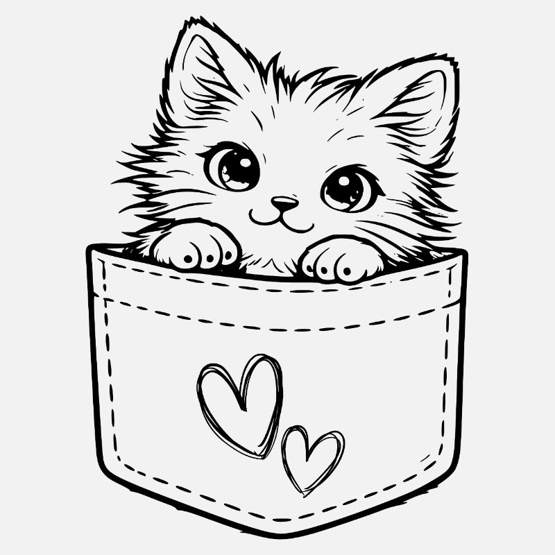 Chat dans la poche