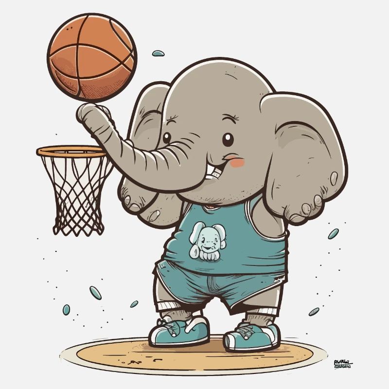 Basketball Elefant