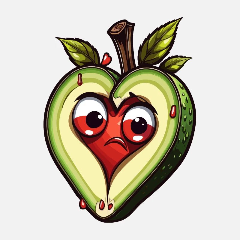 Avocado mit Herzkern