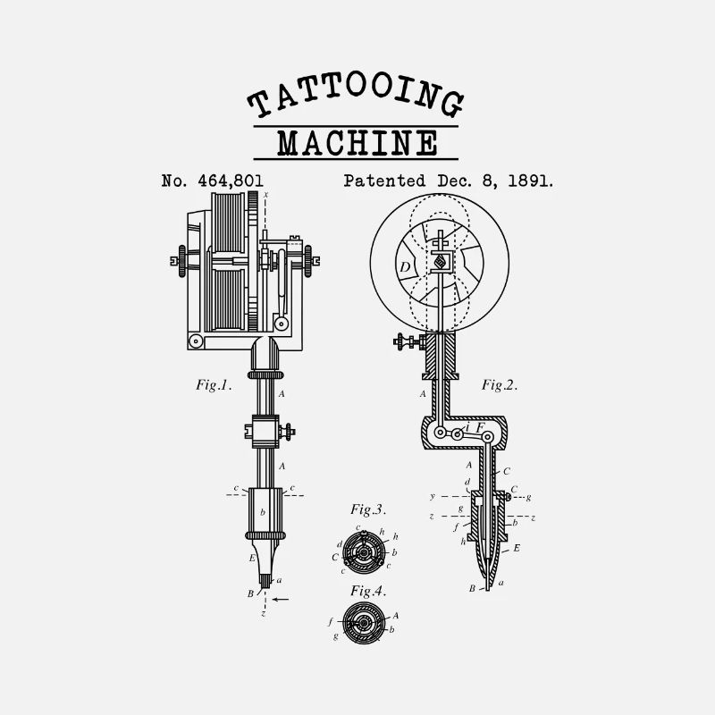 Machine de tatouage - aiguille de dessin technique