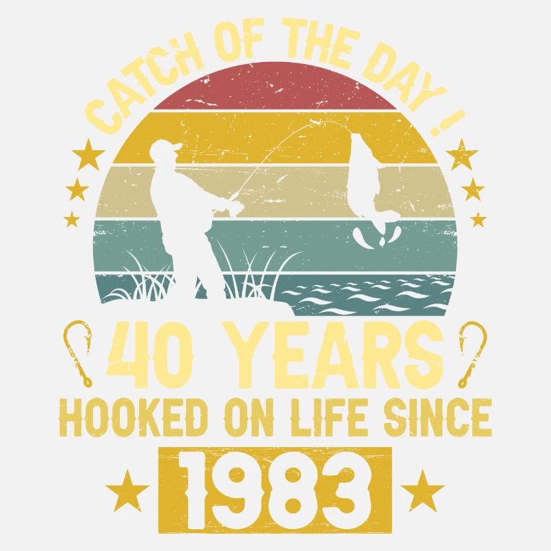 Anniversaire Pêcheur 1983 40 Ans Anniversaire