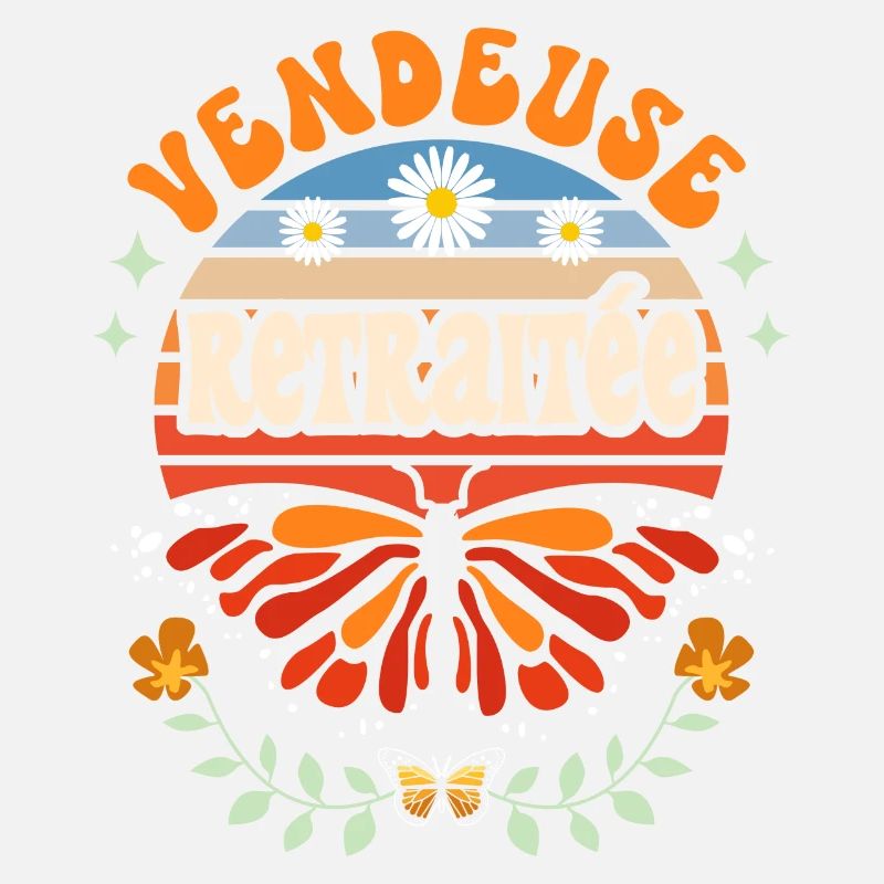 Retro Cadeau Retraite Vendeuse