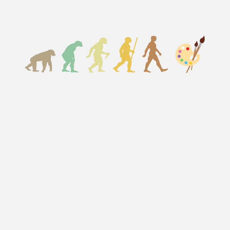 Malerei Retro Künstler Kunst Evolution Farbpalette